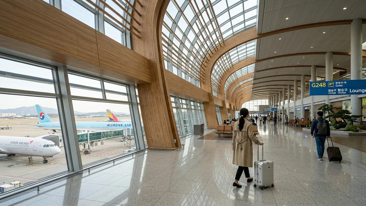 International terminal interior at Seoul airport