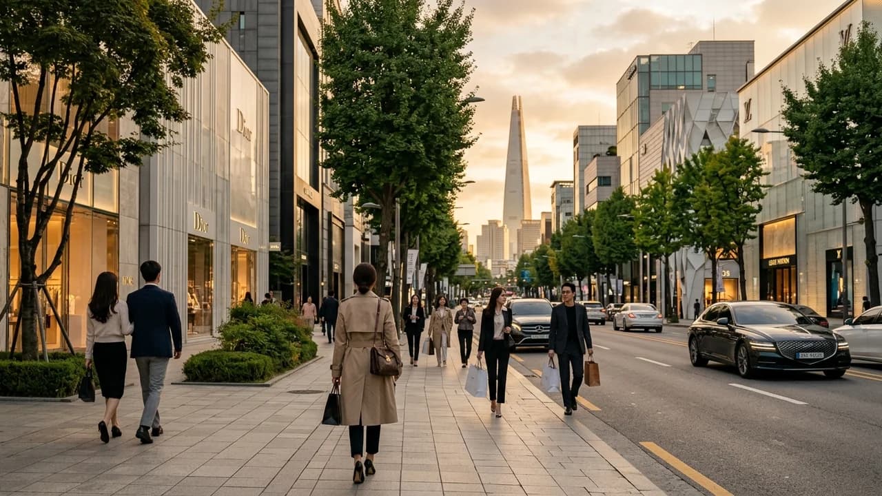 Premium shopping and leisure district in Seoul