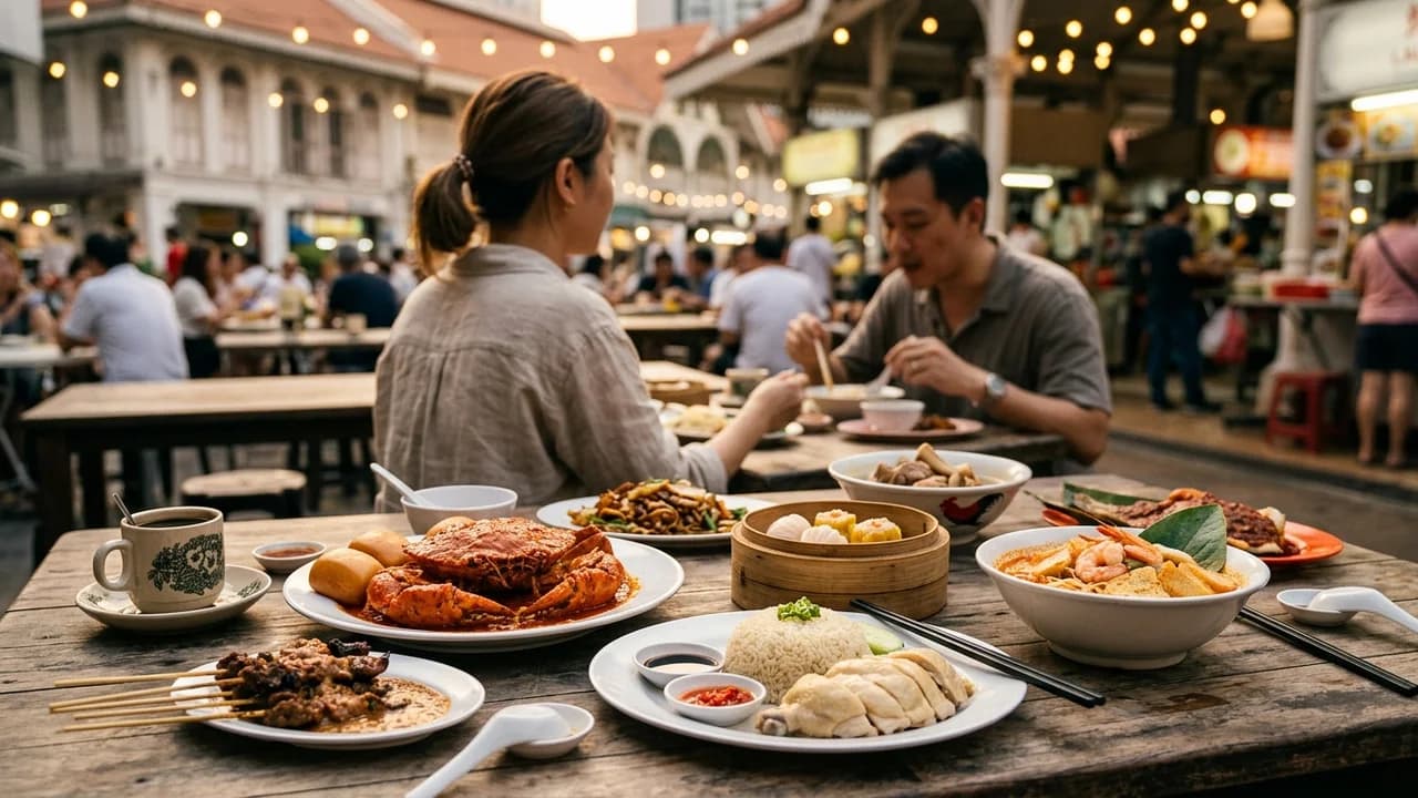 Authentic local cuisine dining experience in Singapore