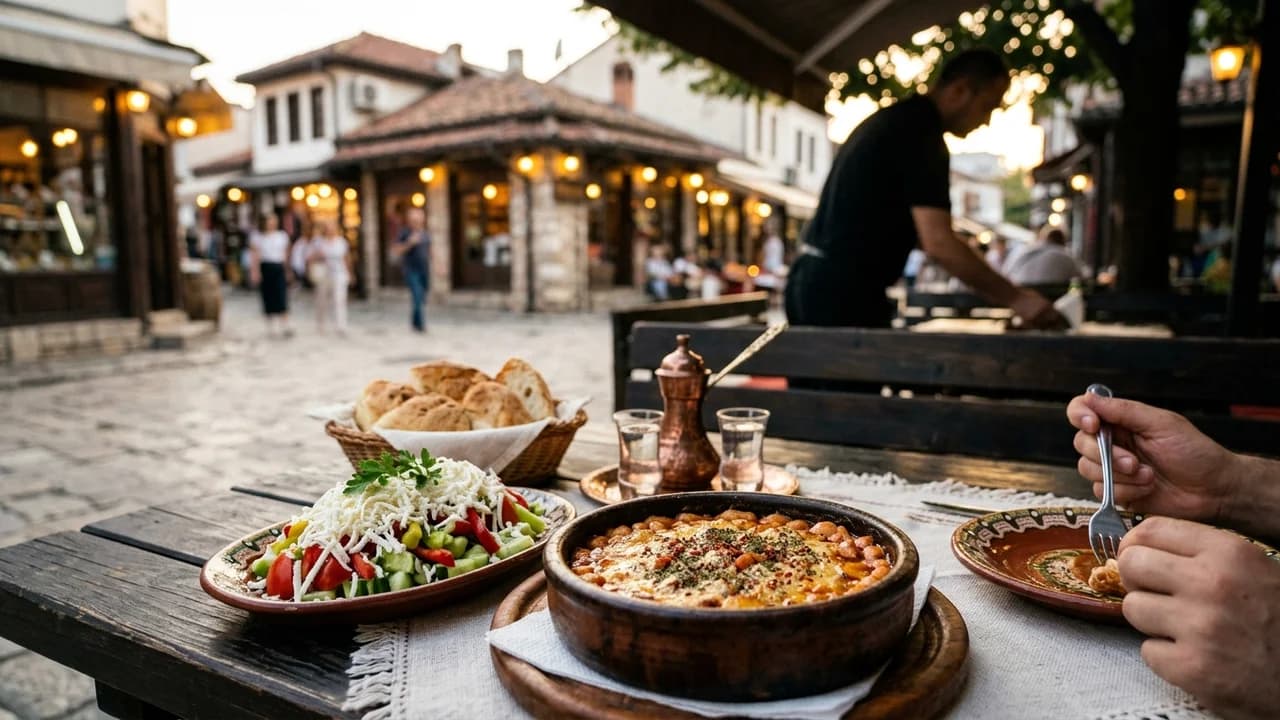 Authentic local cuisine dining experience in Skopje