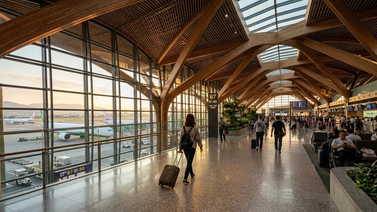 International terminal interior at Taipei airport