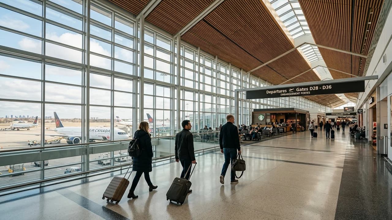 International terminal interior at Toronto airport
