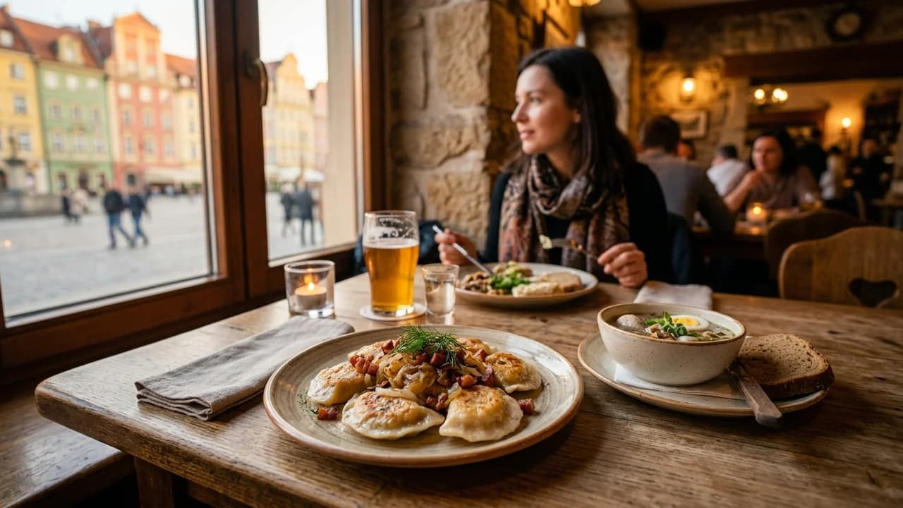 Authentic local cuisine dining experience in Wroclaw