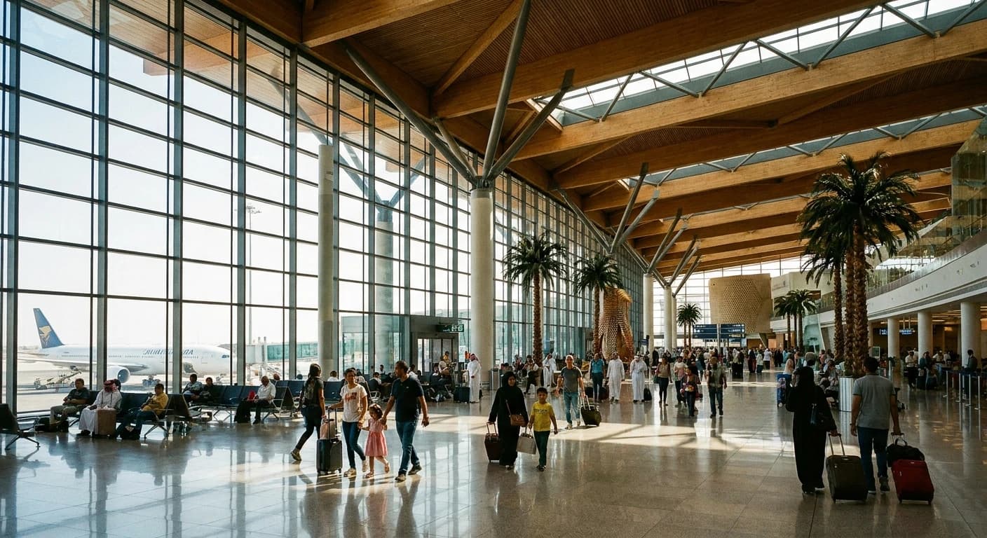 Modern terminal at Kuwait International Airport