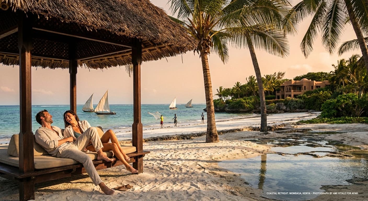Luxury beachfront resort on Diani Beach with Indian Ocean views, Mombasa Kenya