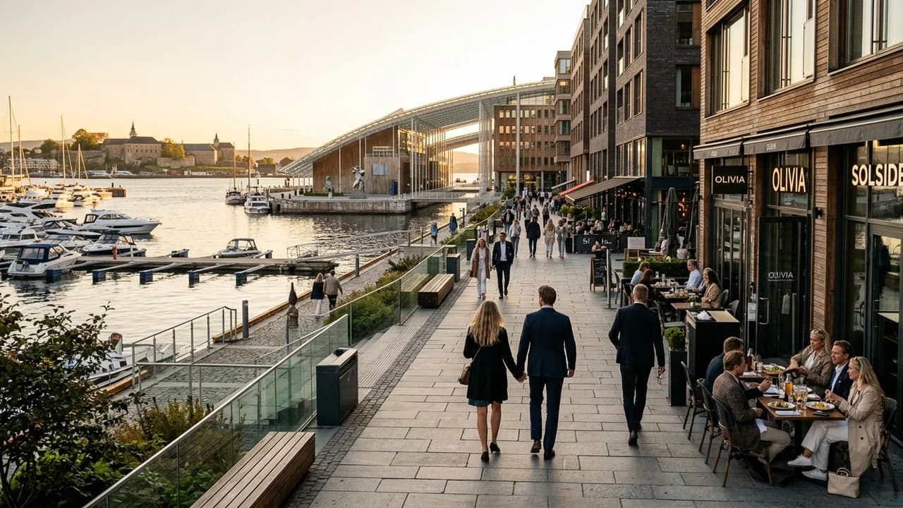 Premium shopping and leisure district in Oslo