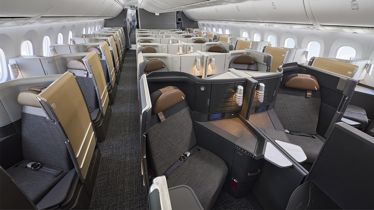 American Airlines Flagship Business cabin