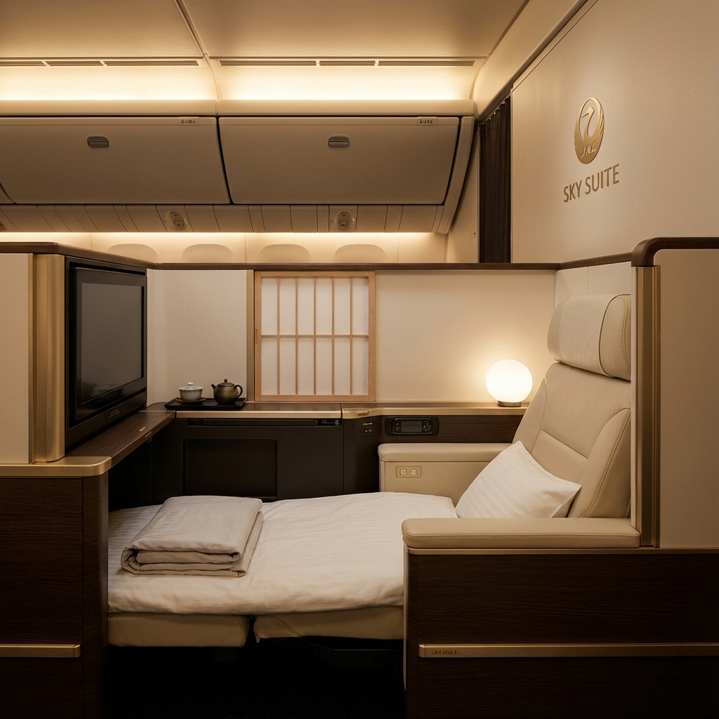 Japan Airlines Sky Suite III cabin