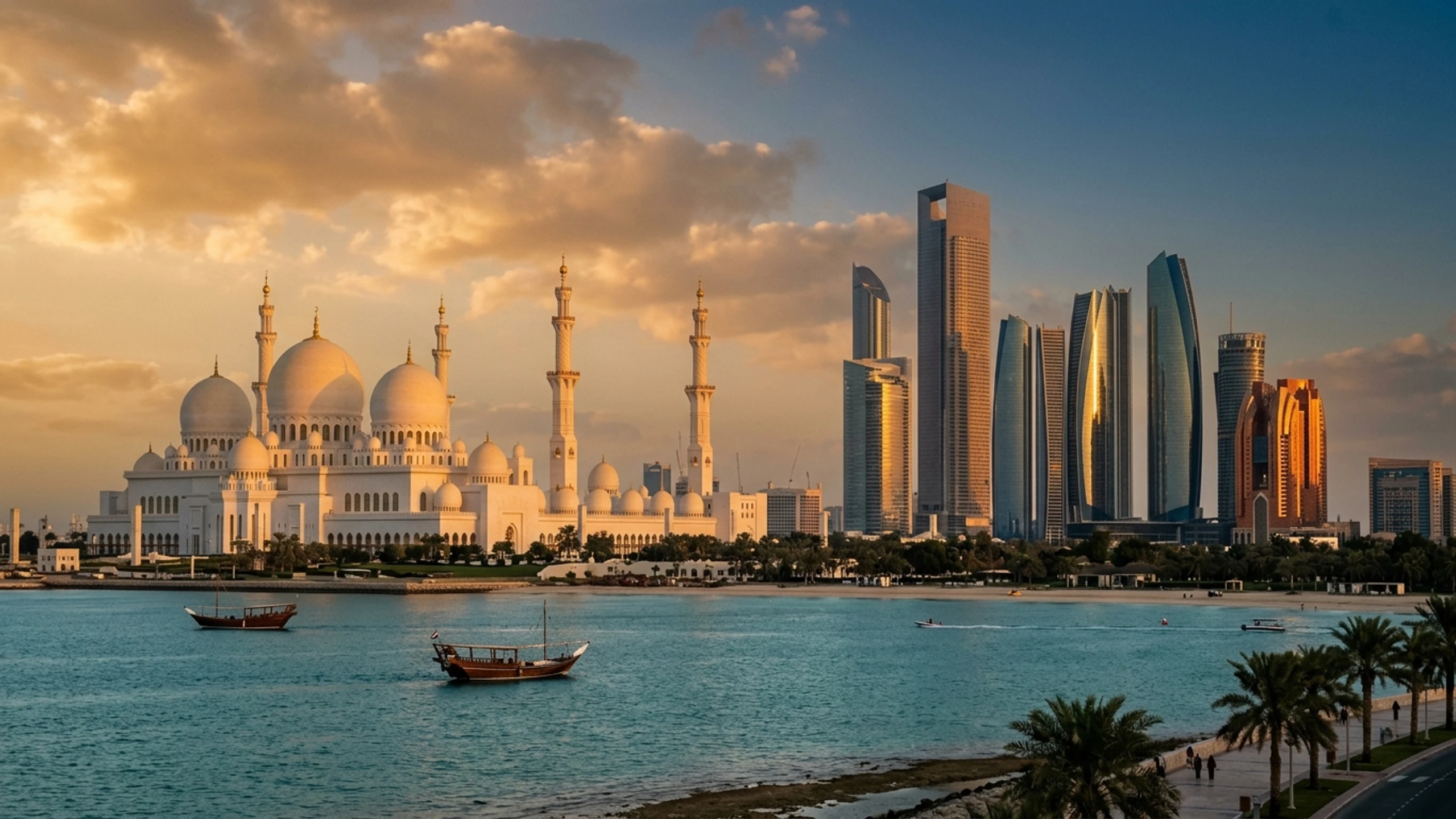 Los Angeles to Abu Dhabi Business Class — Premium business class cabin interior