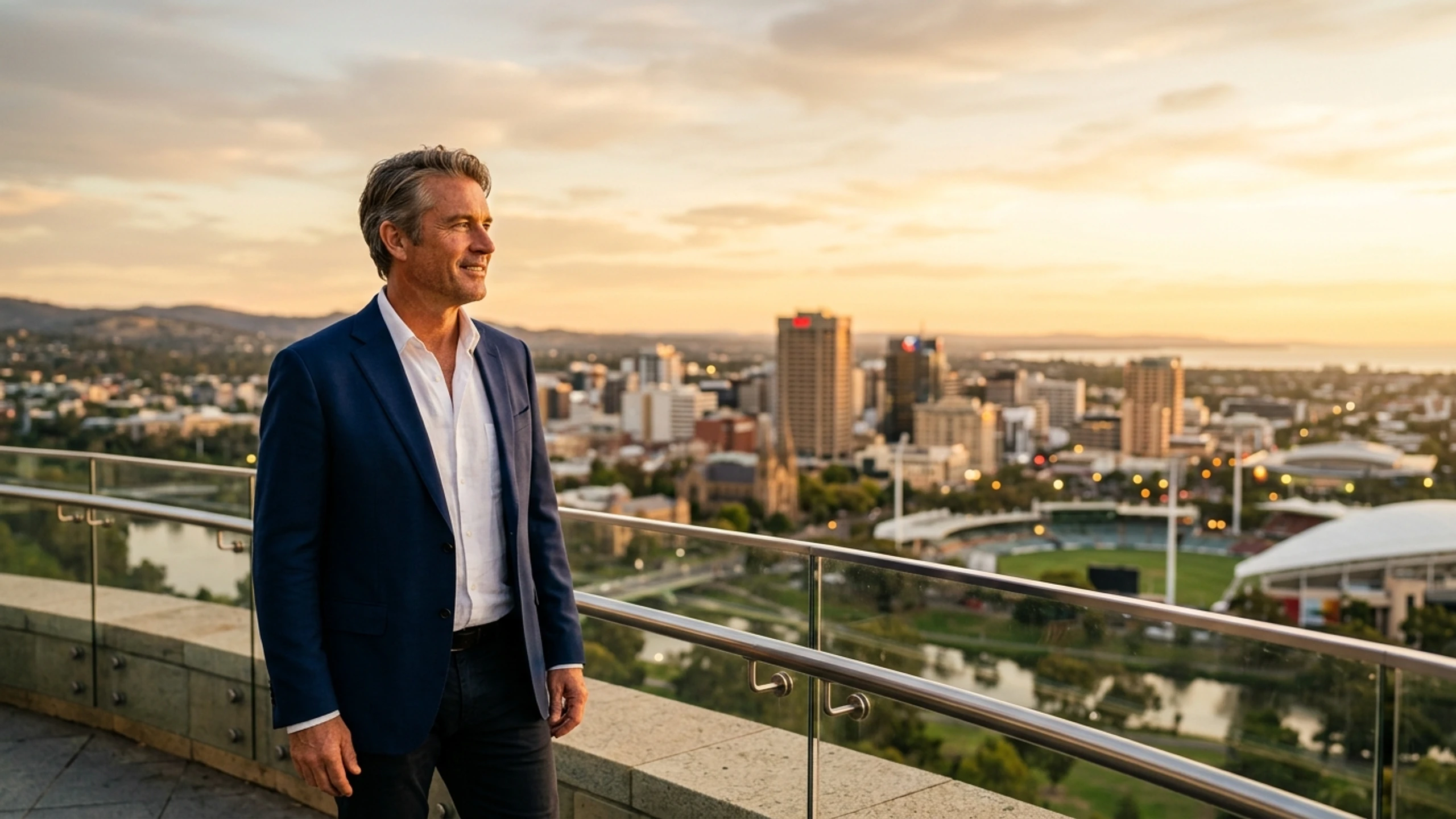 Chicago to Adelaide Business Class — Premium business class cabin interior