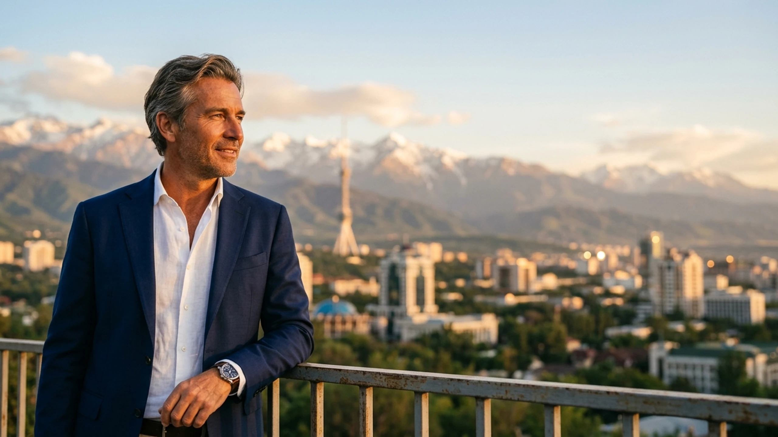 Austin to Almaty Business Class — Premium business class cabin interior