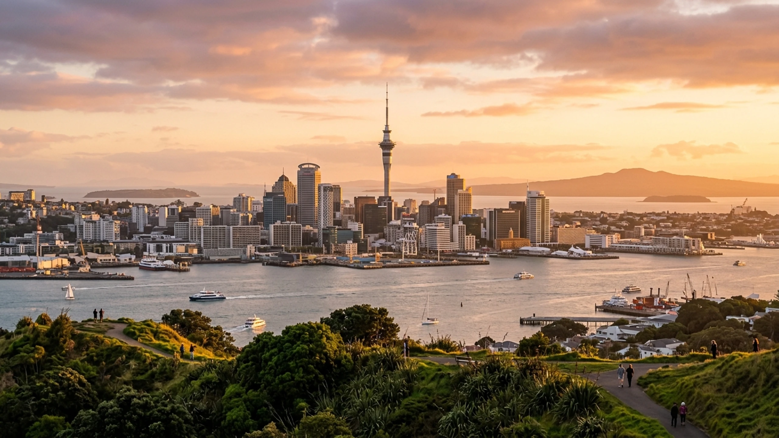 Houston to Auckland Business Class — Premium business class cabin interior