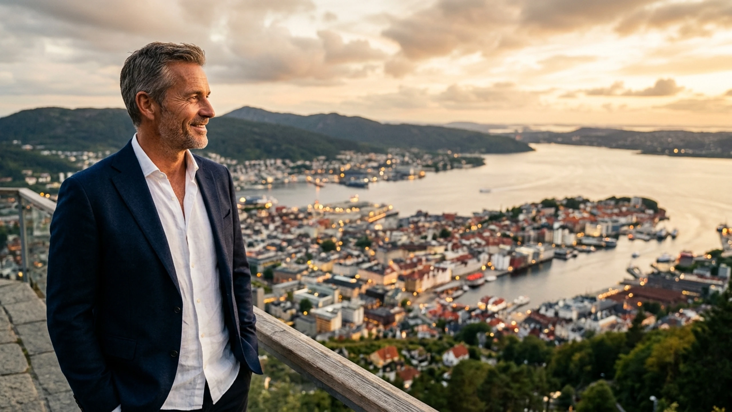 Boston to Bergen Business Class — Premium business class cabin interior