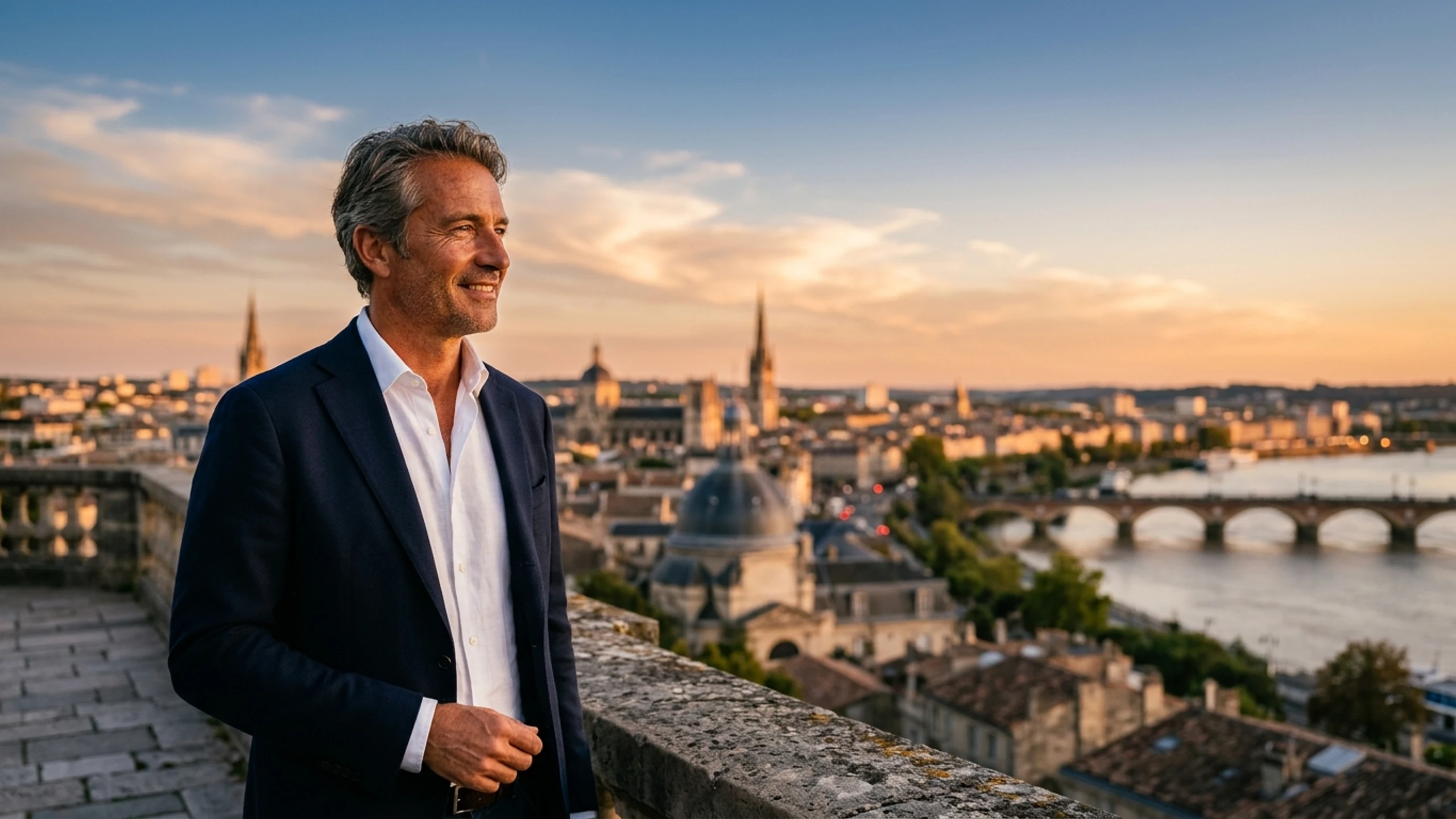 Boston to Bordeaux Business Class — Premium business class cabin interior