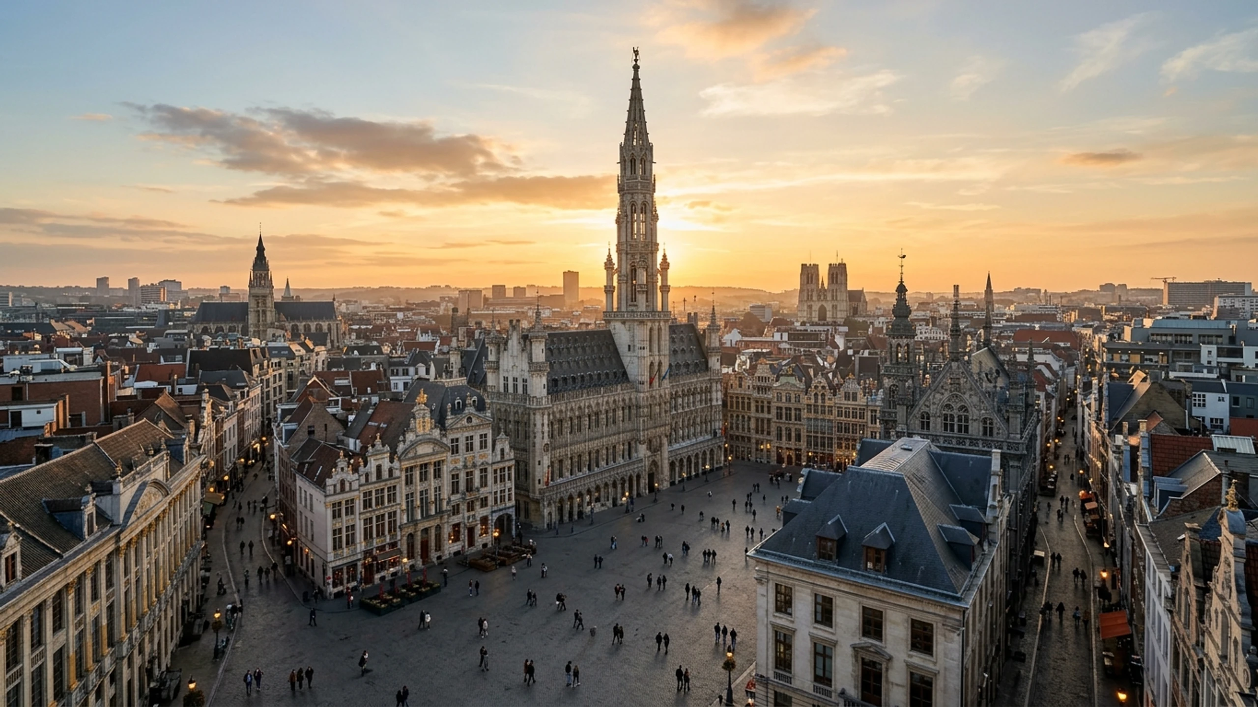 Washington DC to Brussels Business Class — Premium business class cabin interior