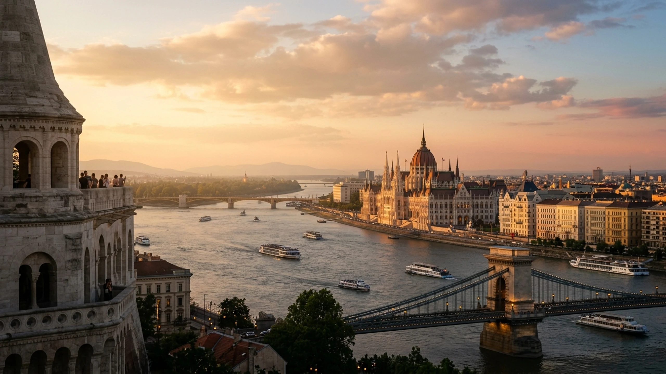 Atlanta to Budapest Business Class — Premium business class cabin interior