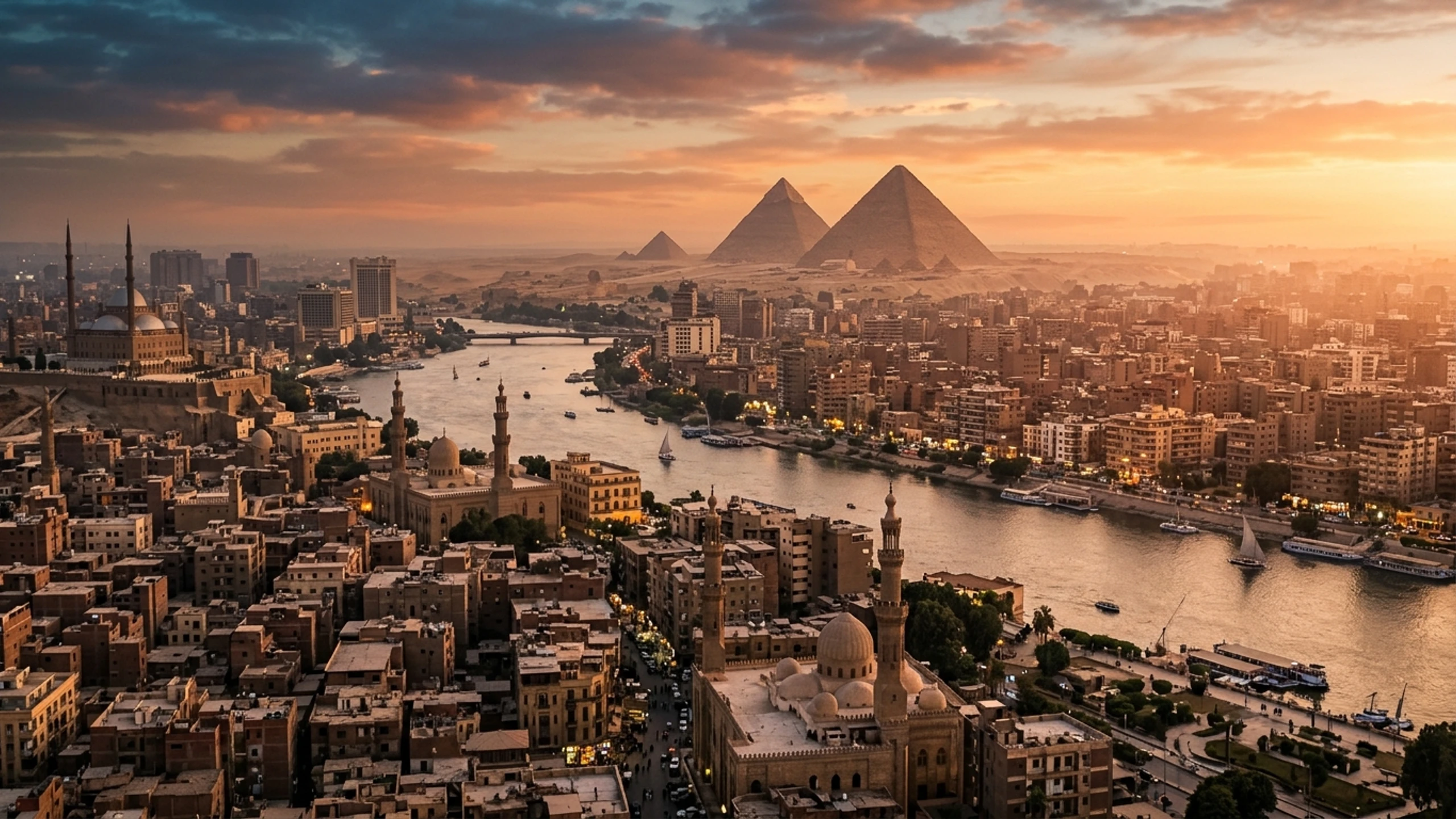 New York to Cairo Business Class — Premium business class cabin interior