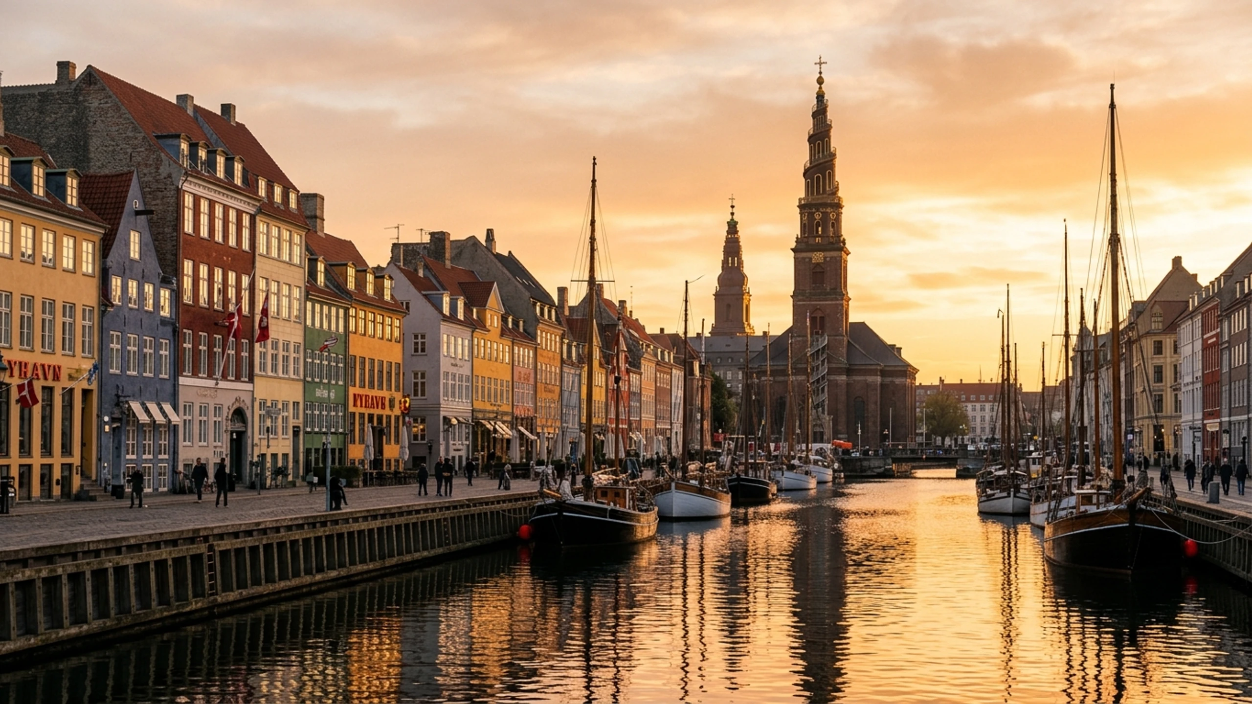 Washington DC to Copenhagen Business Class — Premium business class cabin interior