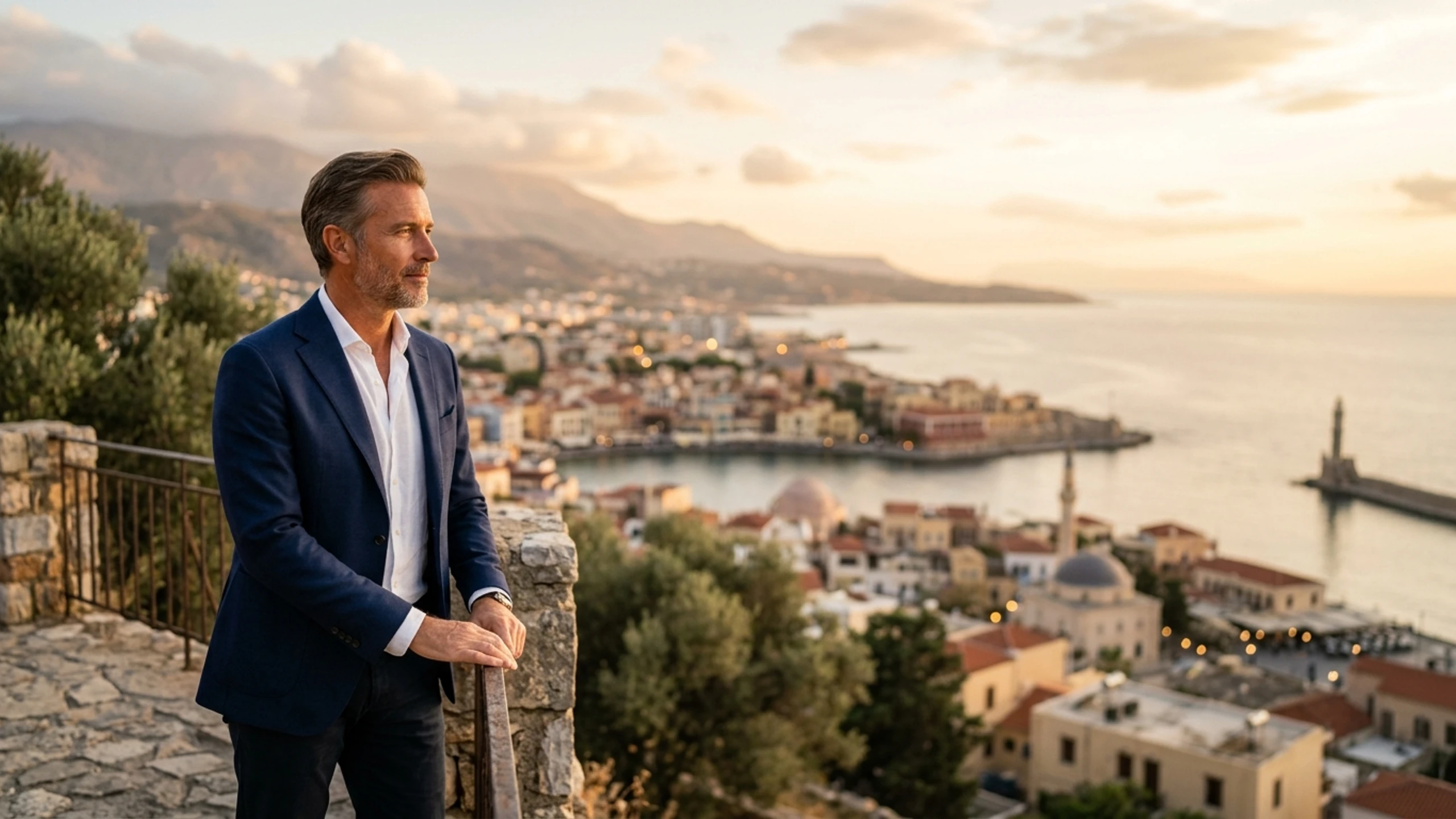 Newark to Crete Business Class — Premium business class cabin interior