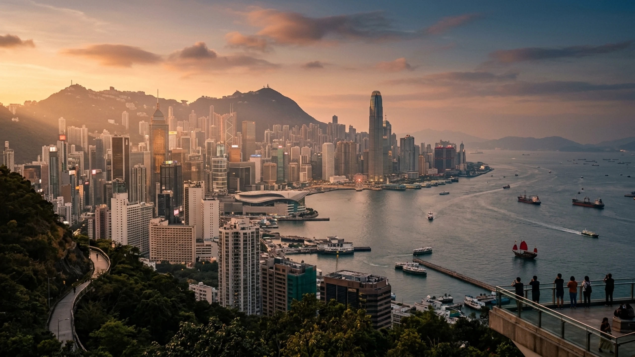 Houston to Hong Kong Business Class — Premium business class cabin interior