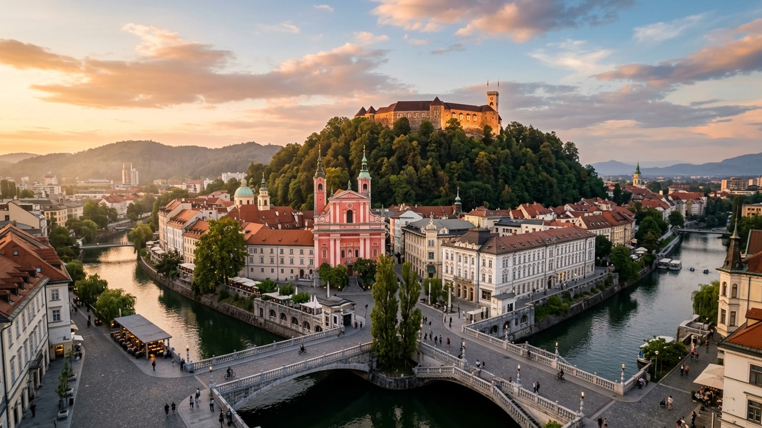 Atlanta to Ljubljana Business Class — Premium business class cabin interior