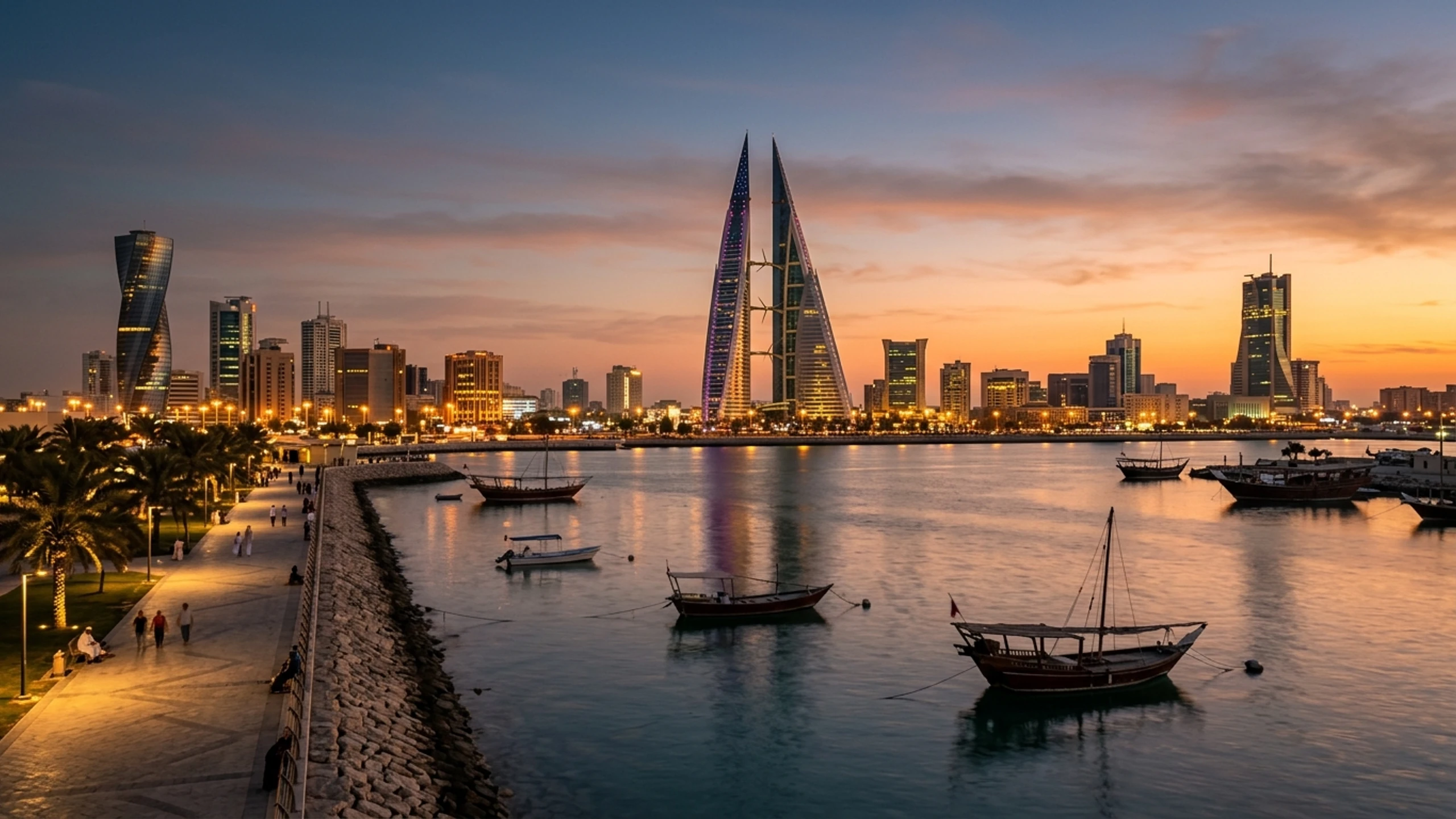 Boston to Bahrain Business Class — Premium business class cabin interior