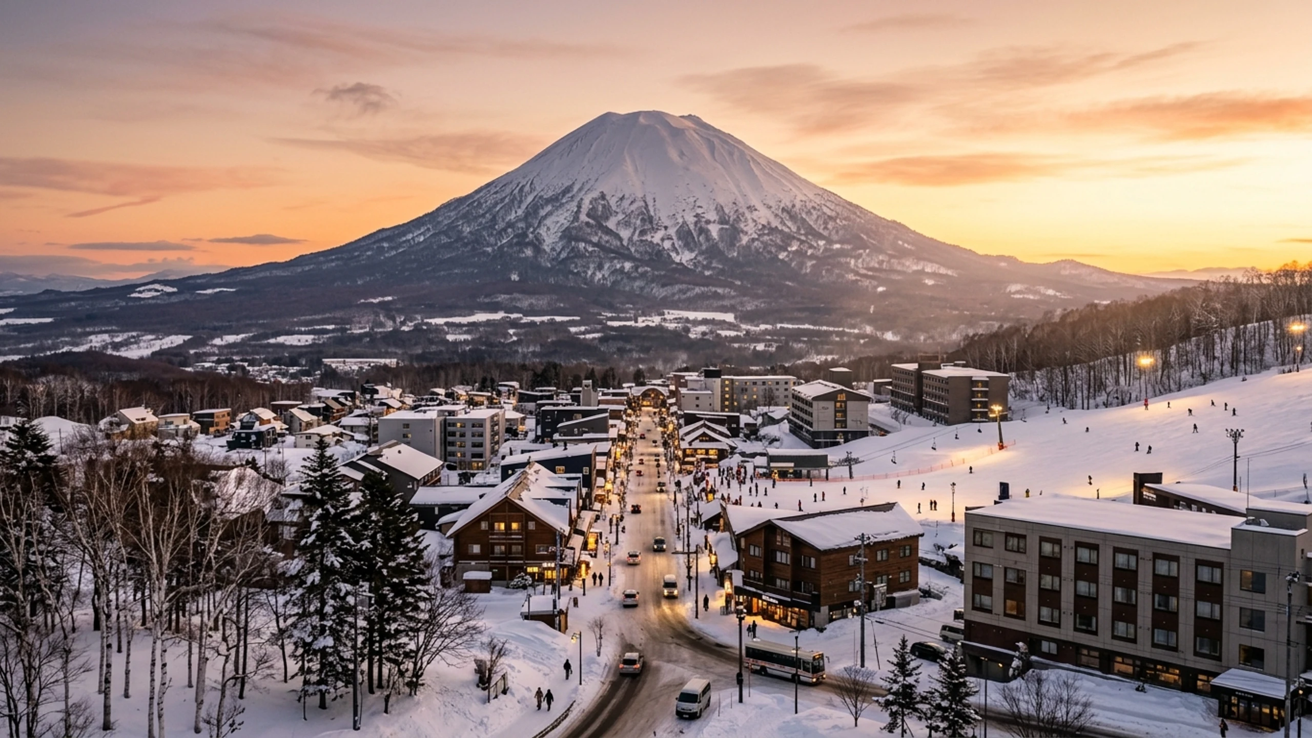 Boston to Niseko Business Class — Premium business class cabin interior