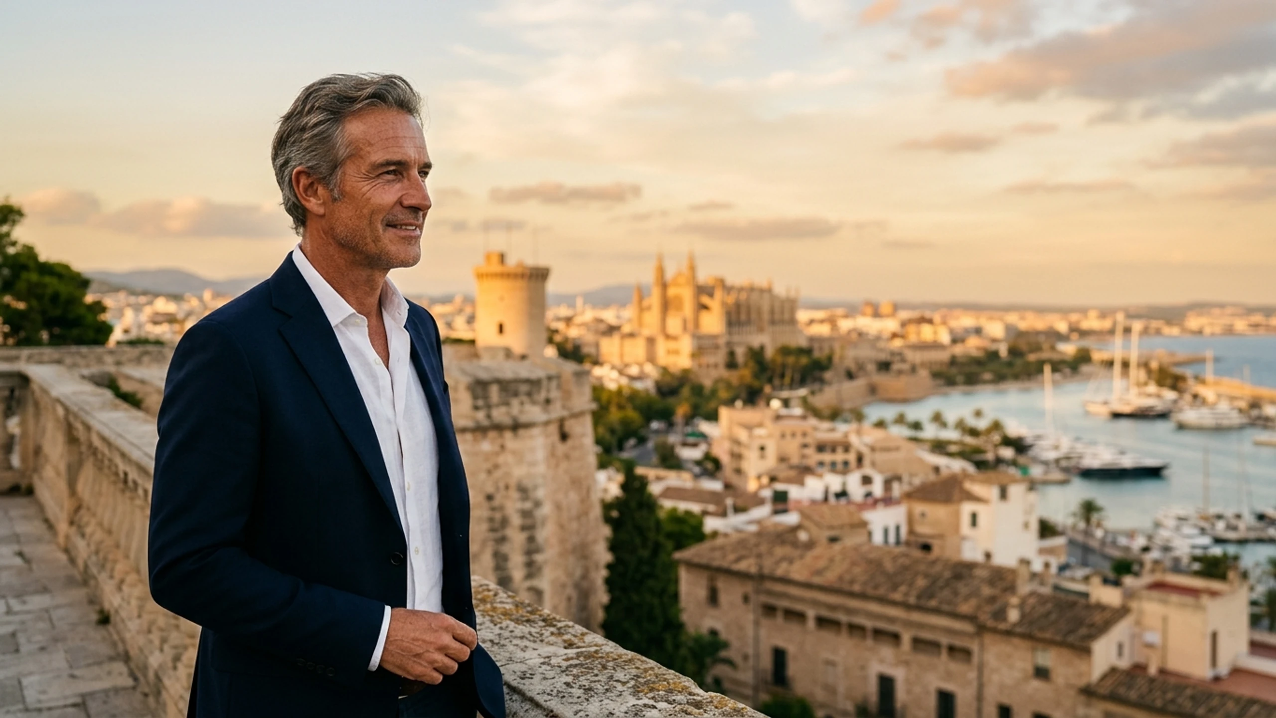 New York to Palma de Mallorca Business Class — Premium business class cabin interior