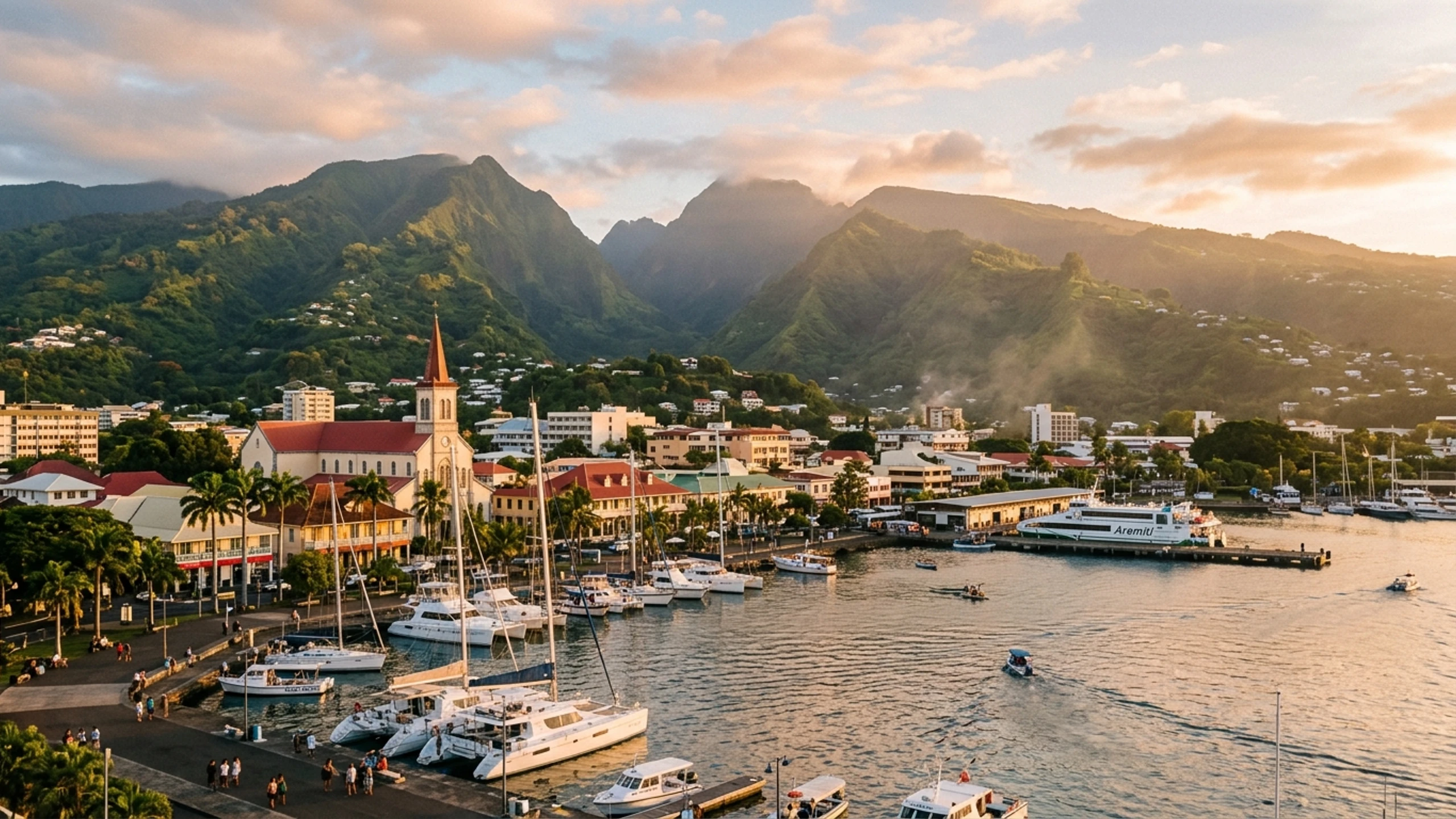 Miami to Papeete Business Class — Premium business class cabin interior