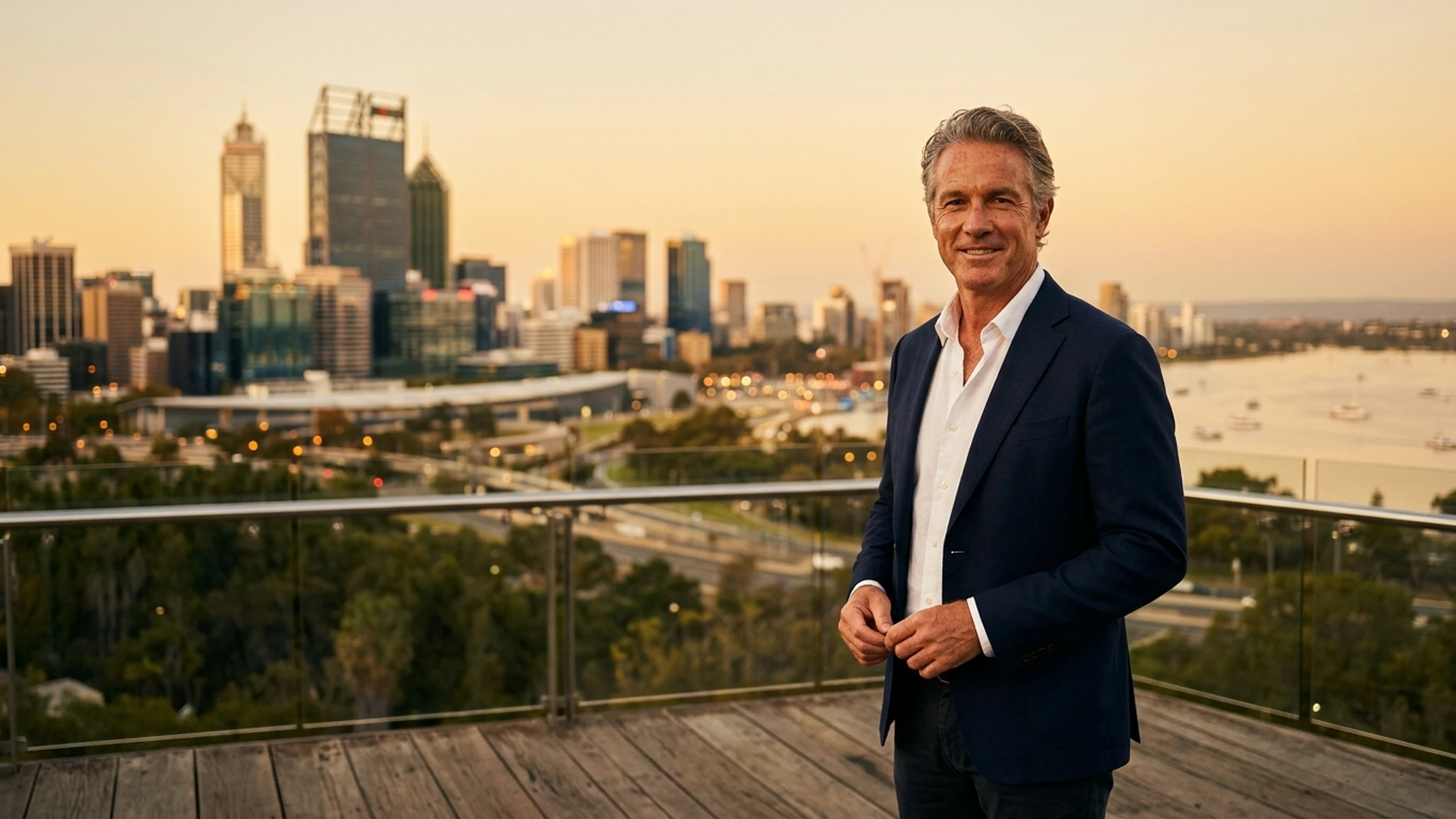 Los Angeles to Perth Business Class — Premium business class cabin interior