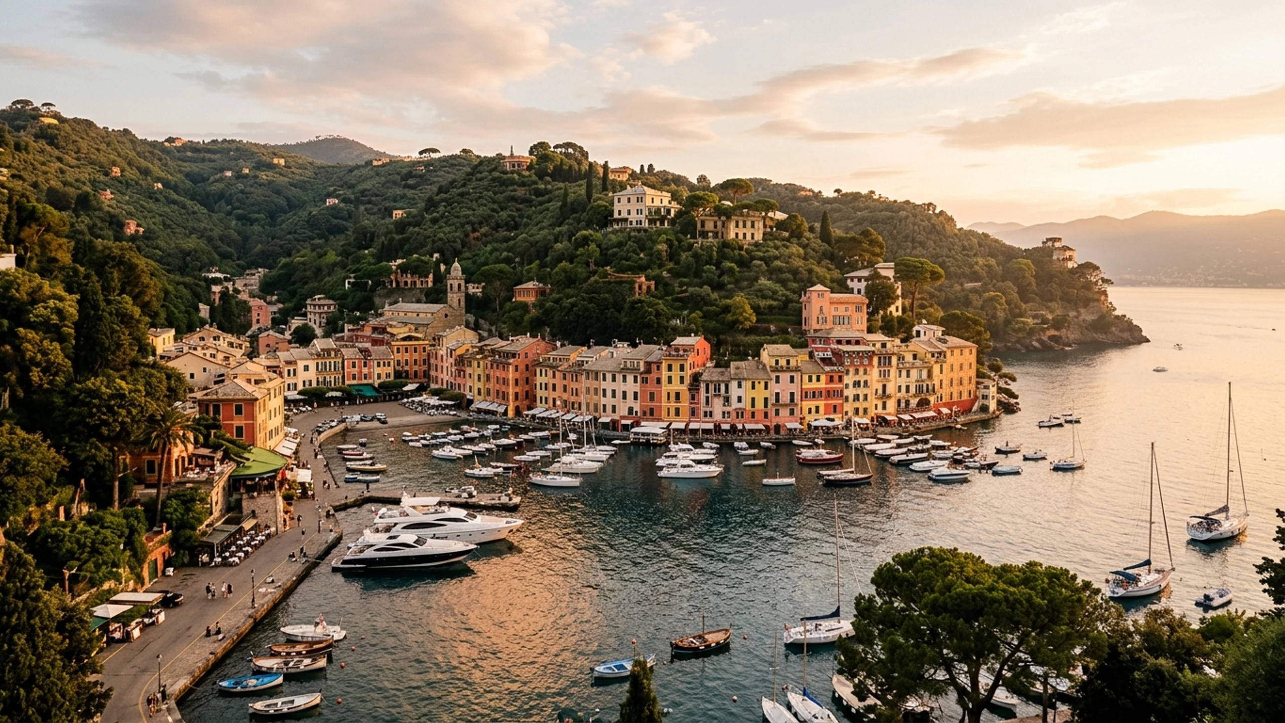 Atlanta to Portofino Business Class — Premium business class cabin interior