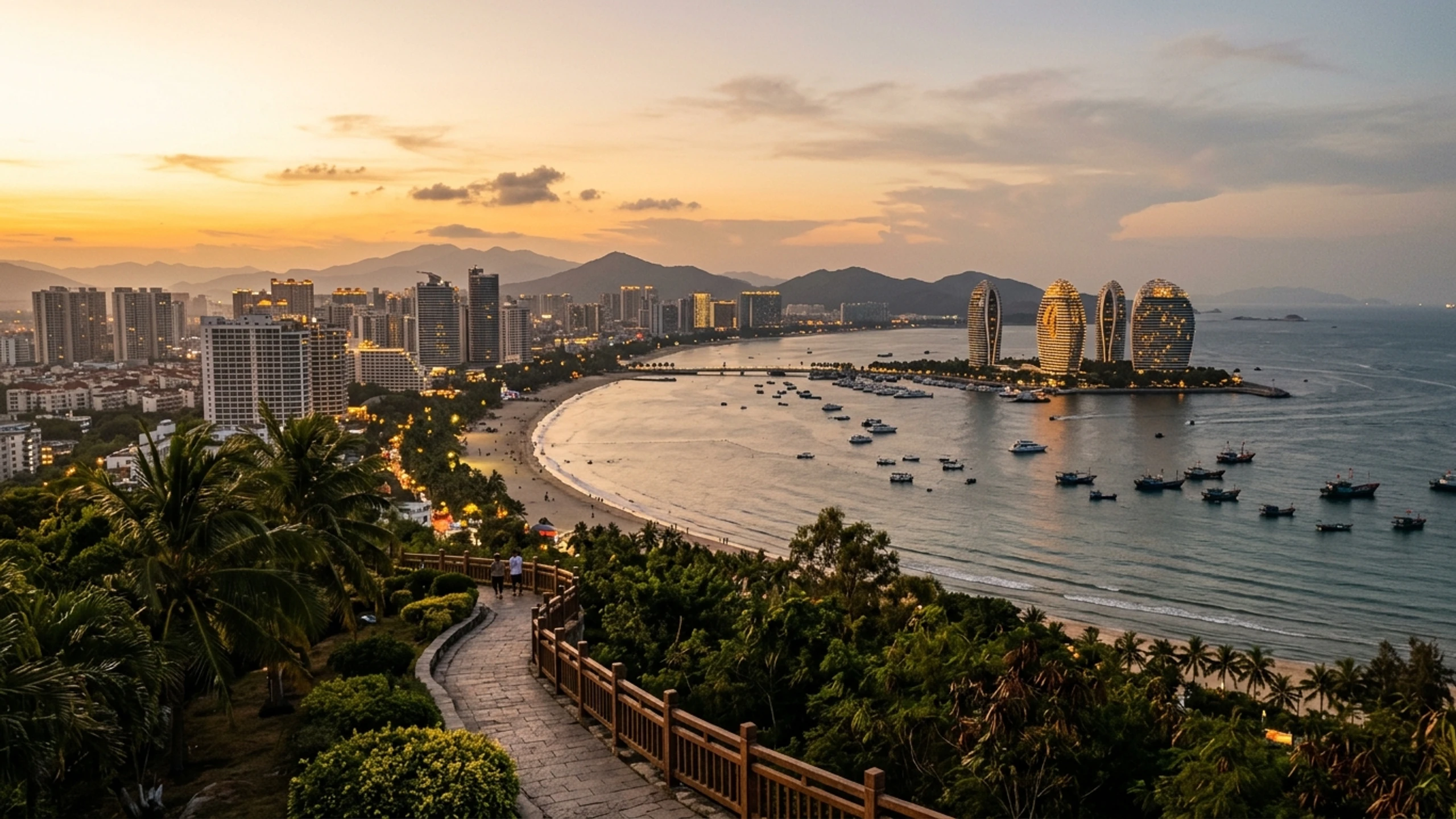 Chicago to Sanya Business Class — Premium business class cabin interior