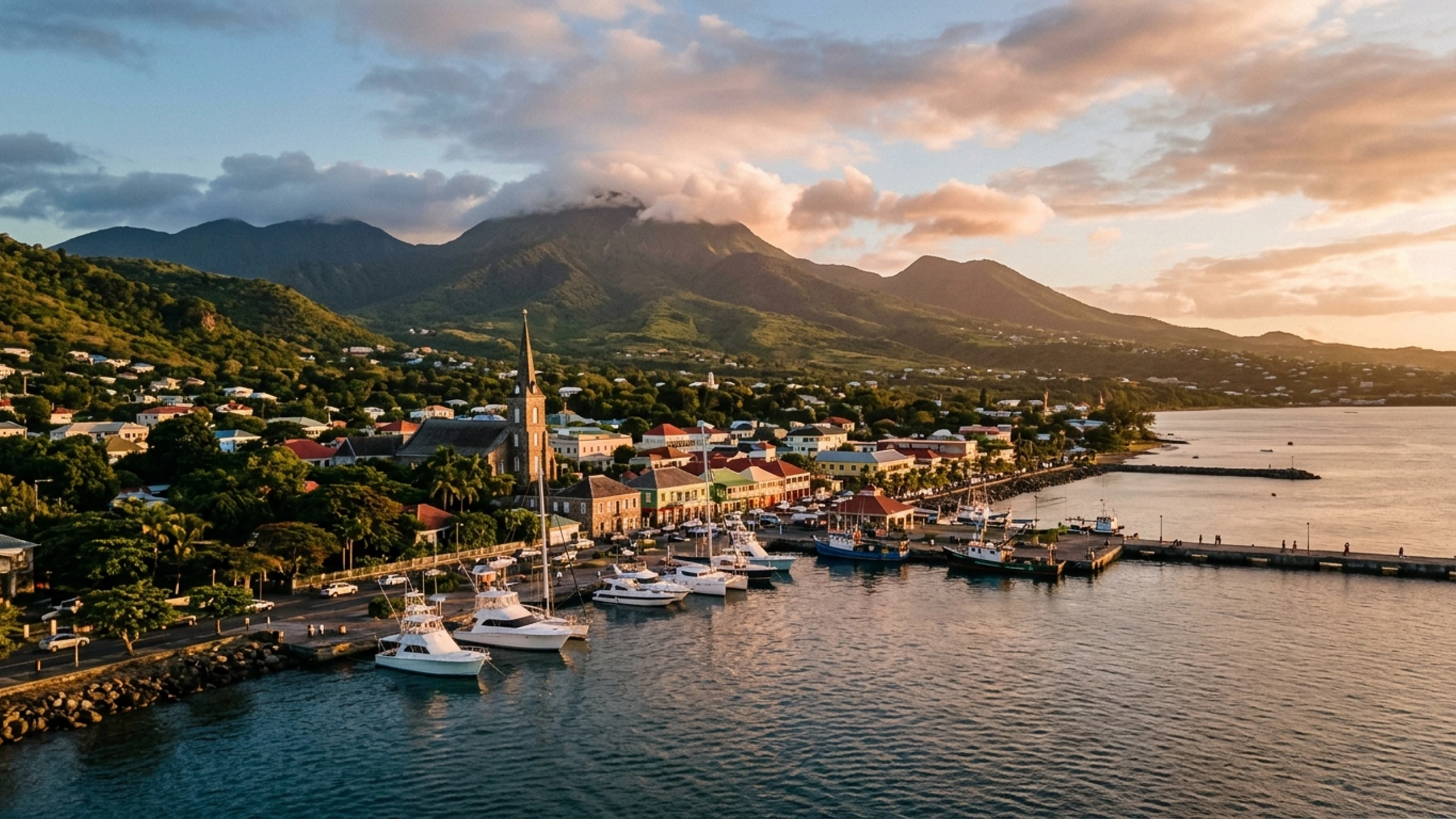 Miami to St. Kitts Business Class — Premium business class cabin interior