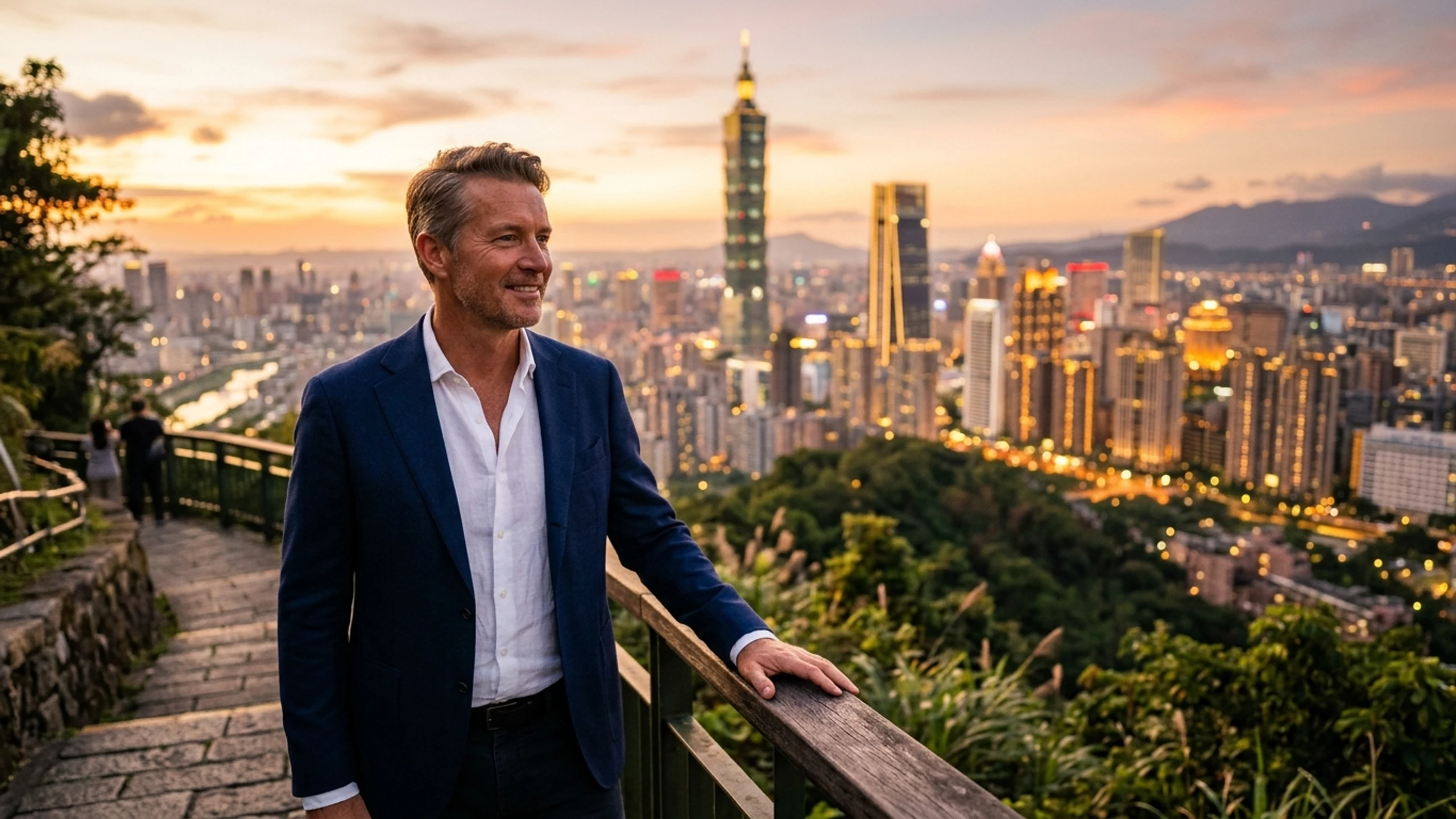 Los Angeles to Taipei Business Class — Premium business class cabin interior