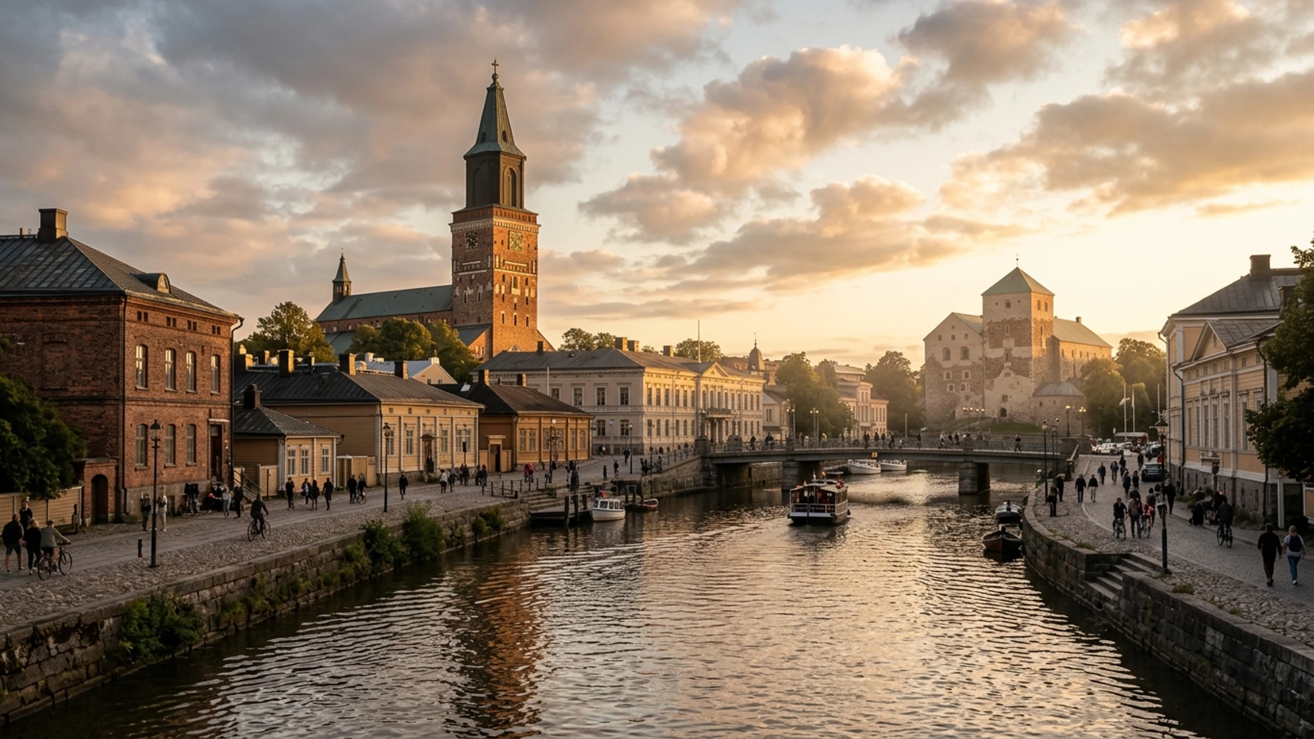 Houston to Turku Business Class — Premium business class cabin interior