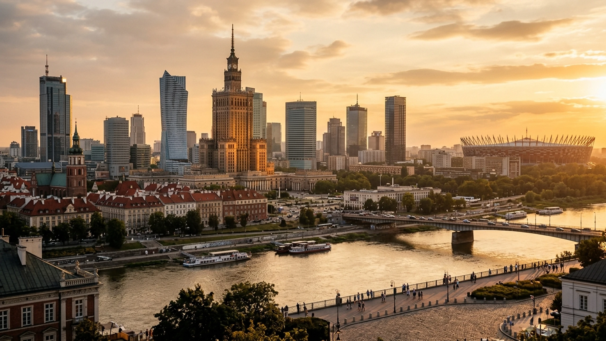 Chicago to Warsaw Business Class — Premium business class cabin interior