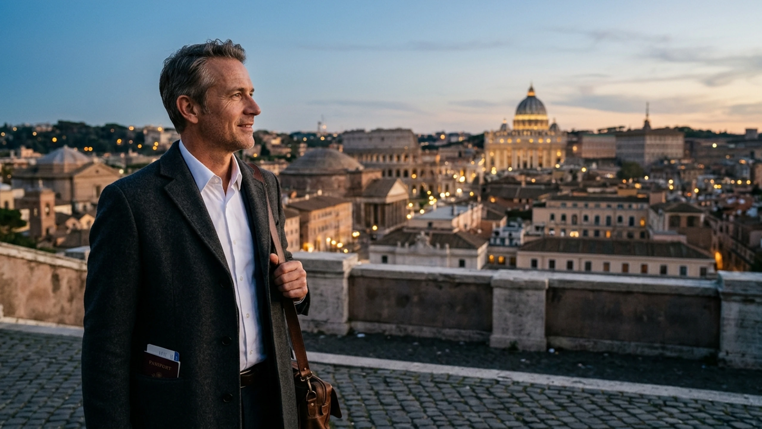 Boston to Rome Business Class — Premium business class cabin interior