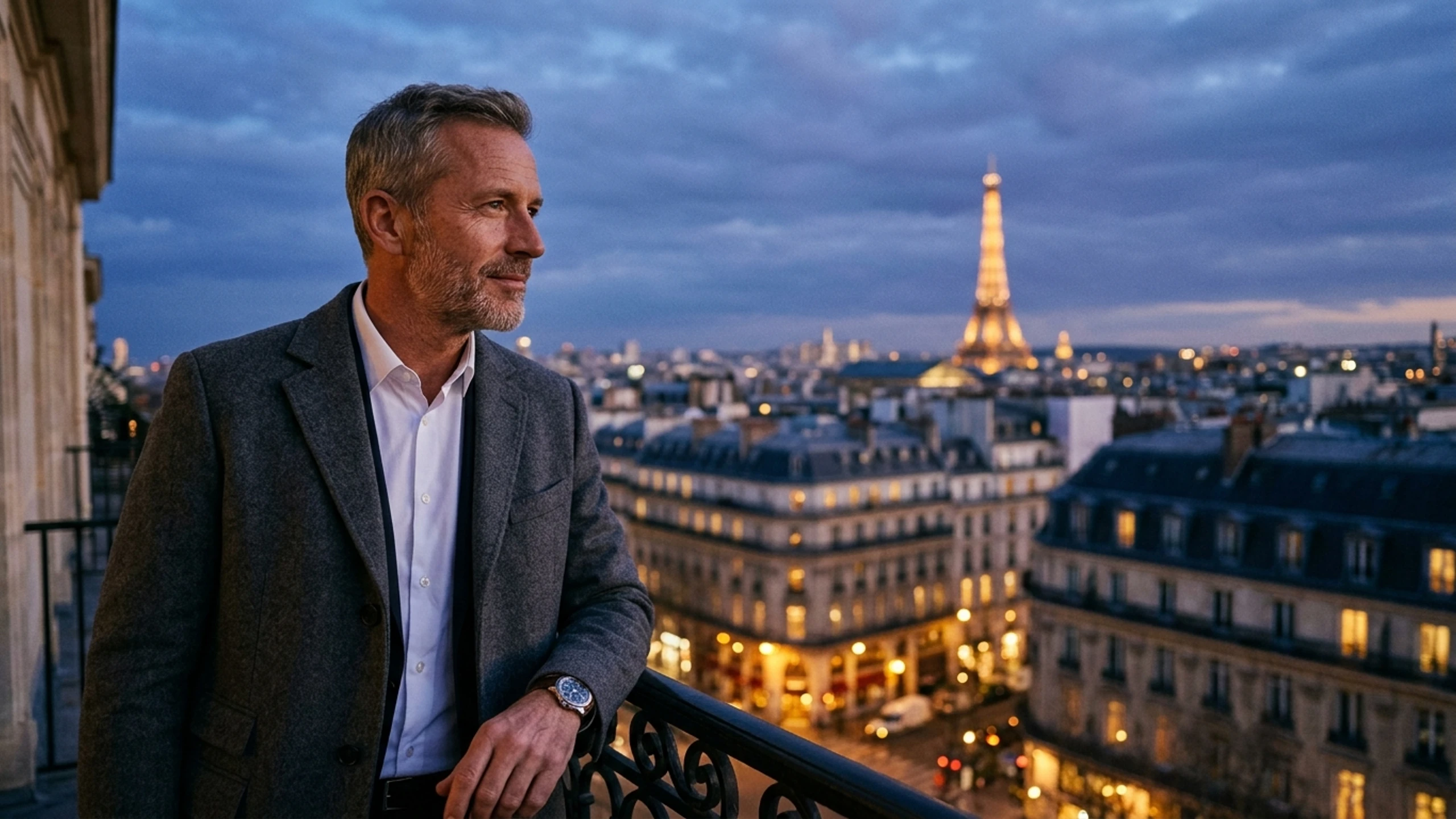 Chicago to Paris Business Class — Premium business class cabin interior