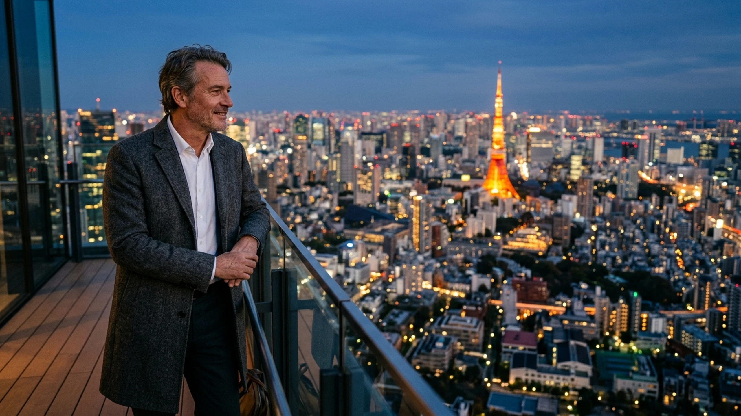 Chicago to Tokyo Business Class — Premium business class cabin interior