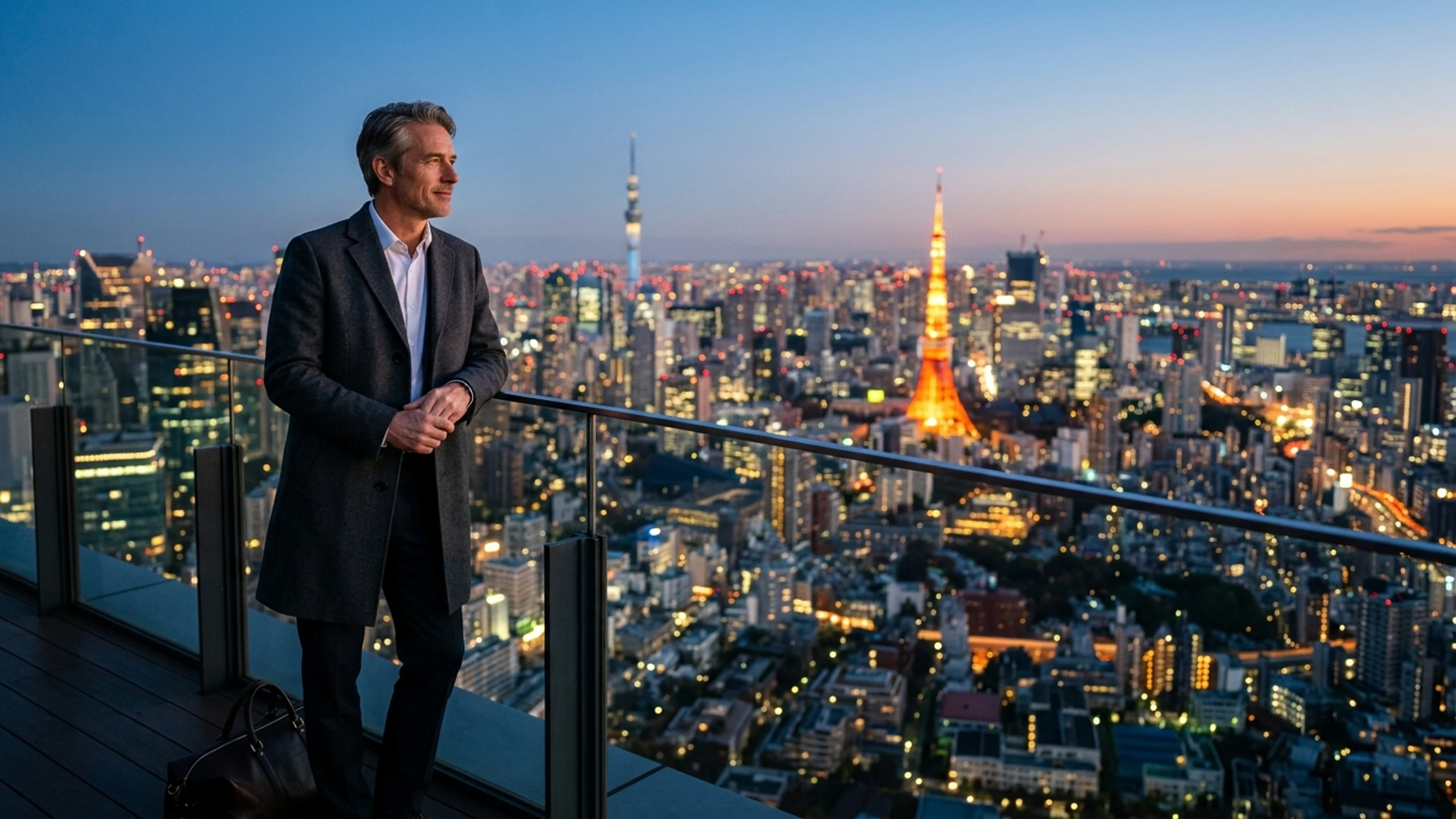 Dallas to Tokyo Business Class — Premium business class cabin interior