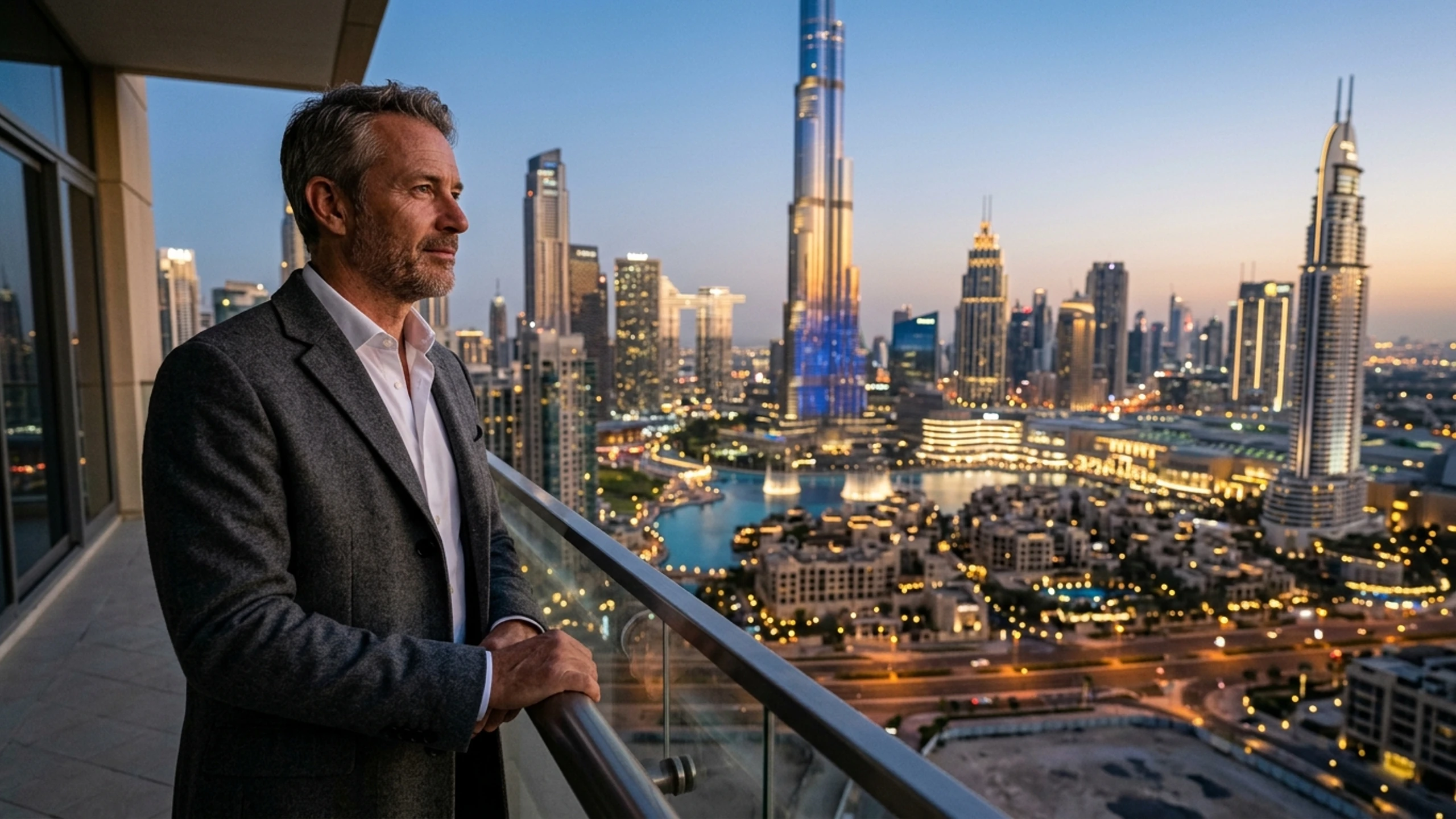 New York to Dubai Business Class — Premium business class cabin interior