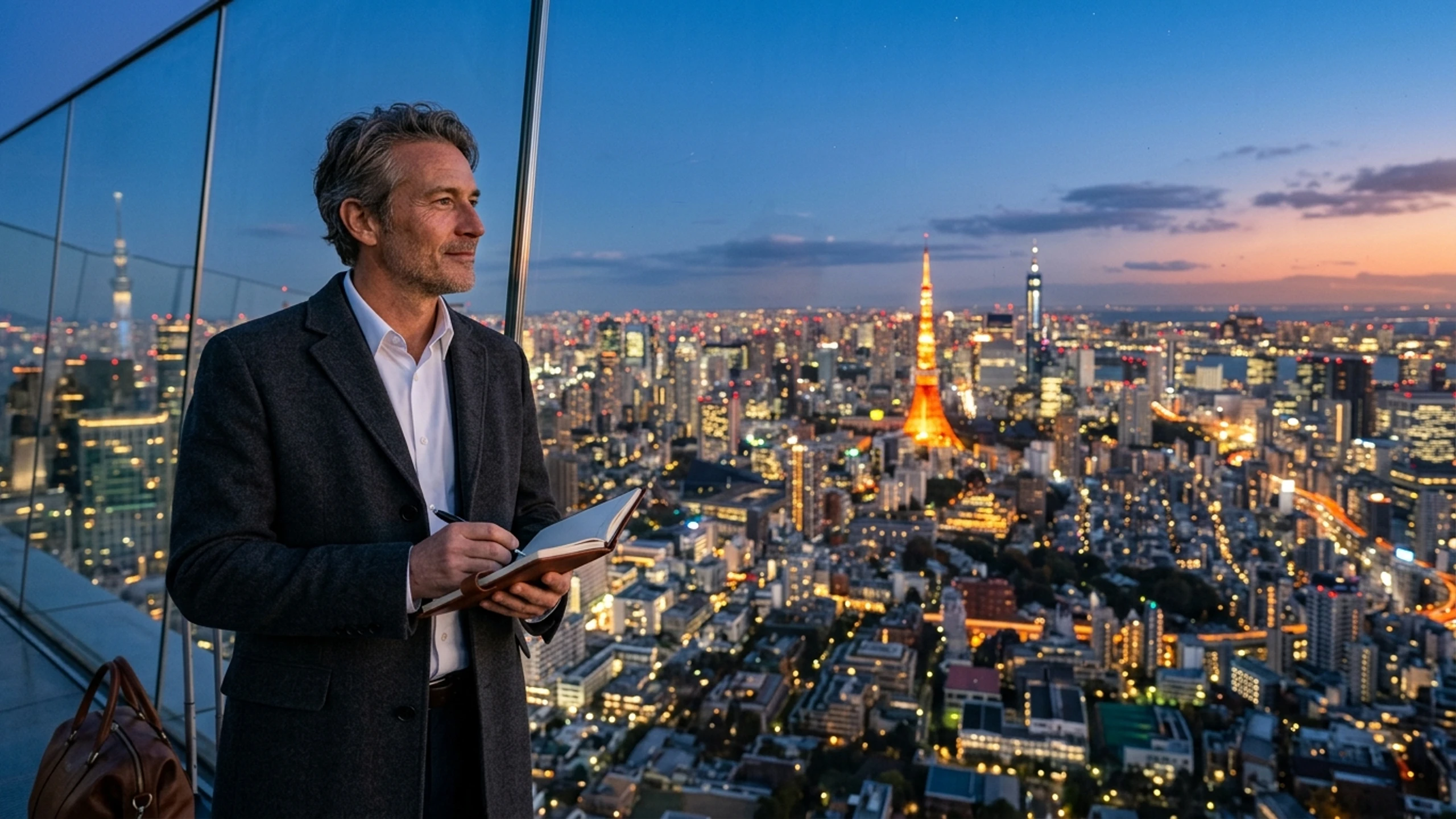 San Francisco to Tokyo Business Class — Premium business class cabin interior