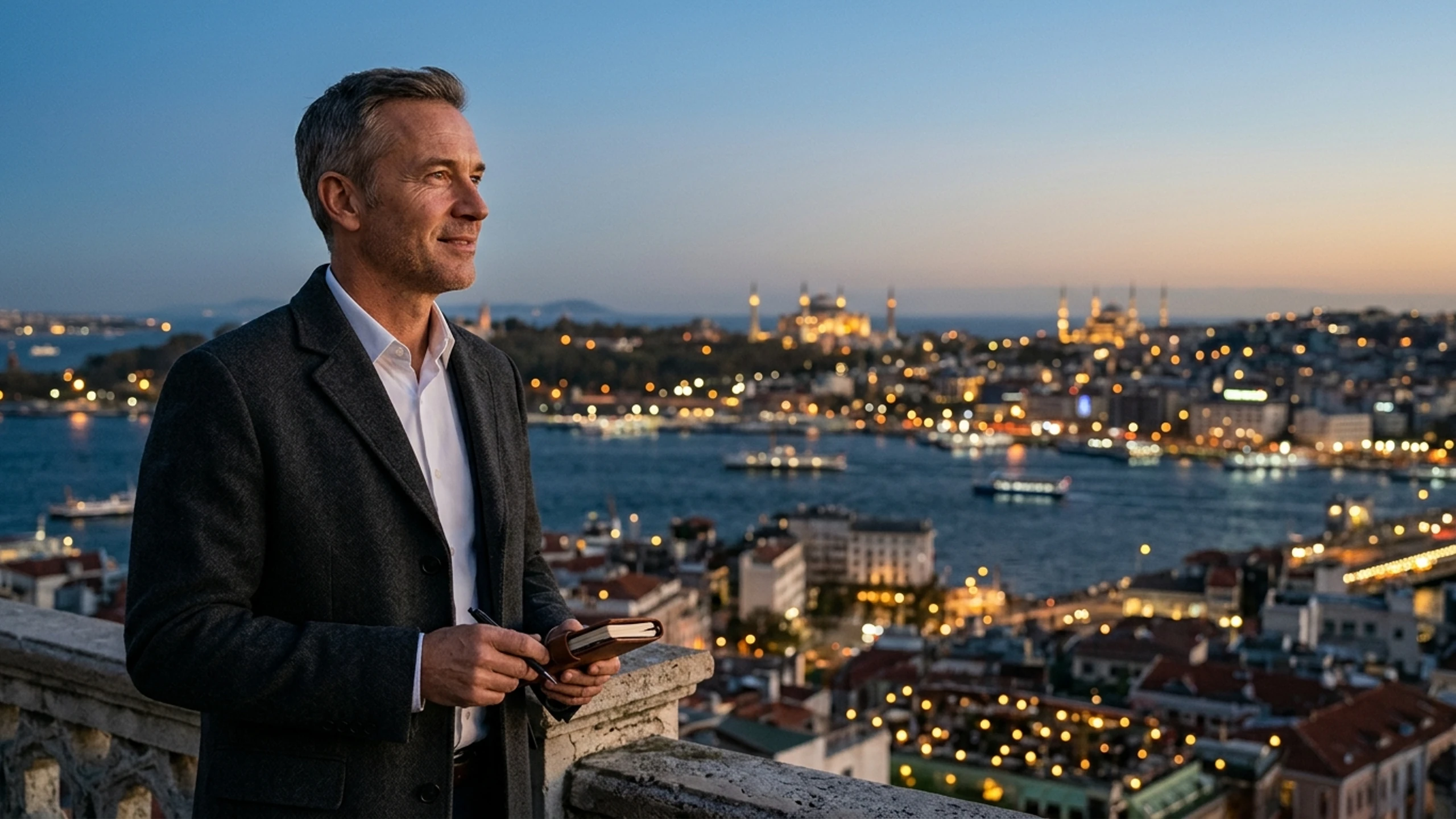 Washington D.C. to Istanbul Business Class — Premium business class cabin interior